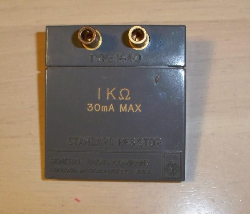 GENERAL RADIO STANDARD RESISTOR 1KOHMS TYPE I440  