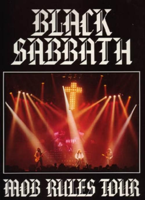 Concert program for the second leg of the BLACK SABBATH 1982 1983 MOB 