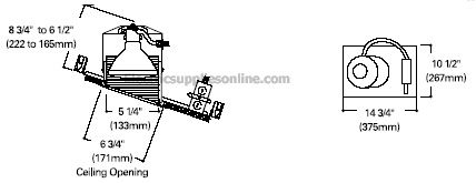 Halo H47T 6 Non IC Slope Recessed Housing CAN new  