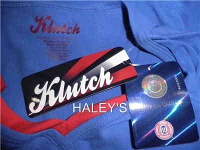   Jayhawks Klutch Blue Red KU Collegiate Shirt Top Misses Size M, XL