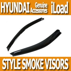 HYUNDAI iLoad STYLE SMOKE WINDOW VISORS WINDSHIELDS 2P  