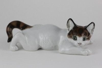   ROSENTHAL Fine German Porcelain CRAWLING CAT Figurine by Karner  