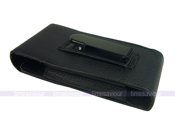   Black Leather Case for Samsung Galaxy S II Sprint Epic 4G Touch  