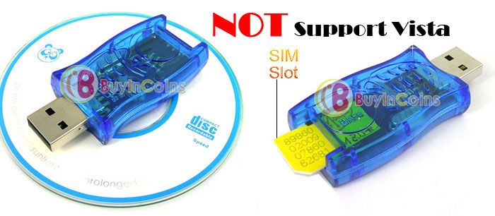 USB Sim Card Reader/Writer//Backup/Copy/Cloner GSM/CDMA  