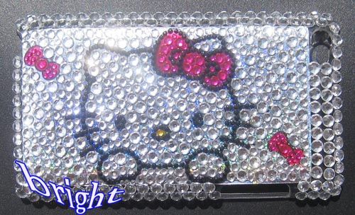 New Hello kitty Bling Case Cover For iPod Touch 4 4G  