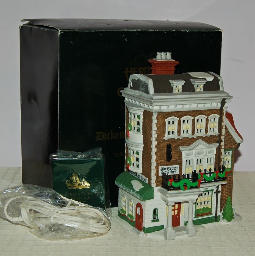 DEPT.56 DICKENS VILLAGE CROWN&CRICKET INN MIB NICE  