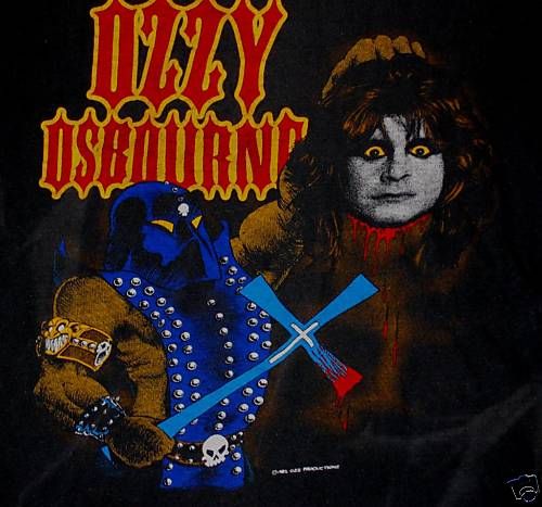 OZZY OSBOURNE 1982 VINTAGE METAL TOUR t shirt Small S  