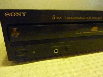 Sony CDP C505 Multi Disc Player 5 CD Carousel Changer  