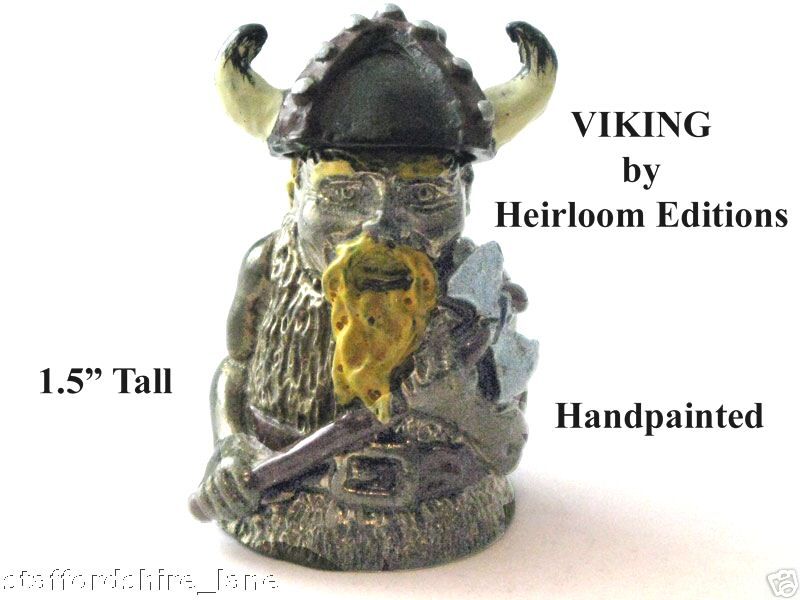 BRONZE VIKING THIMBLE HAT MOVES TO REVEAL POUNCE MARKS  