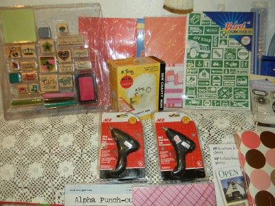 HUGE SCRAPBOOKING LOT~STAMPS~PUNCHES~2000 PC~ NEW CROP IN STYLE 