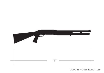 Benelli M90 Defense Shotgun Sticker Decal Diecut  