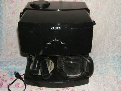 Krups XP1500 Coffee Cappuccino Espresso Maker Machine 10 Cup 