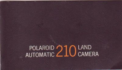 Polaroid 210 Land Camera Instruction Manual Original. English; 43 